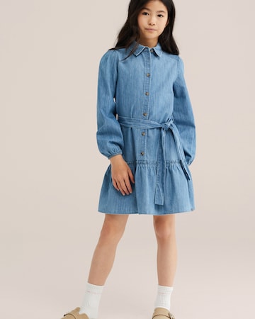 WE Fashion Šaty 'Meisjes' – modrá: přední strana