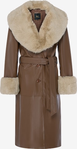 Manteau mi-saison 'Premium' faina en marron : devant