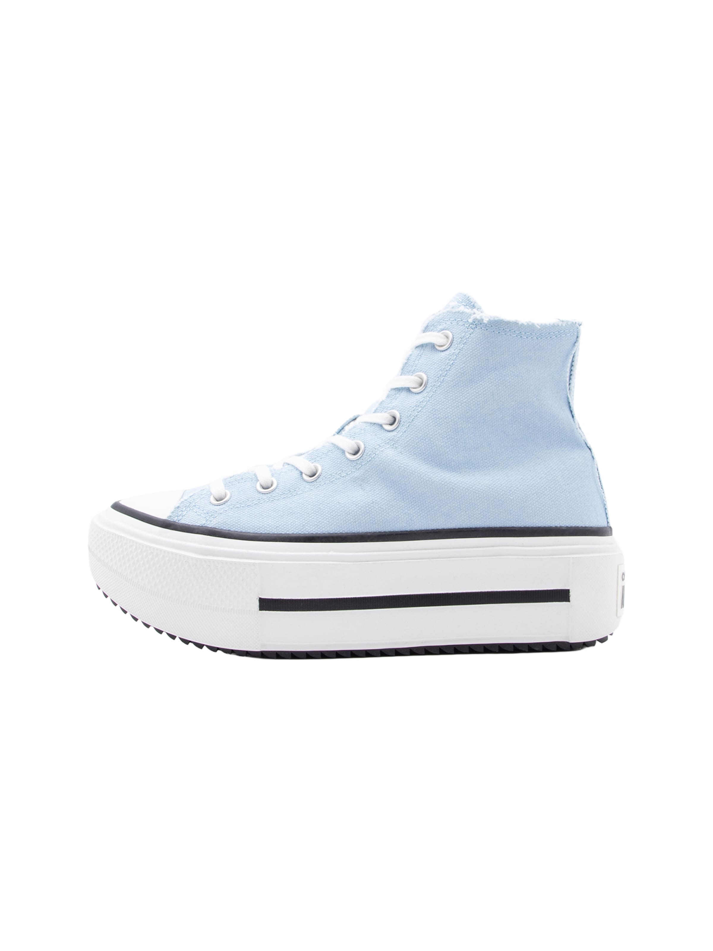 CONVERSE High-top trainers 'CTAS LIFT DOUBLE STACK' in Blue: front