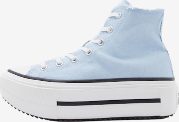 CONVERSE Korkeavartiset tennarit 'CTAS LIFT DOUBLE STACK' värissä sininen: etupuoli