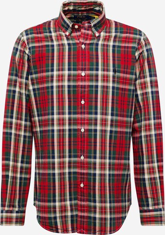 Polo Ralph Lauren Comfort fit Button Up Shirt in Red: front