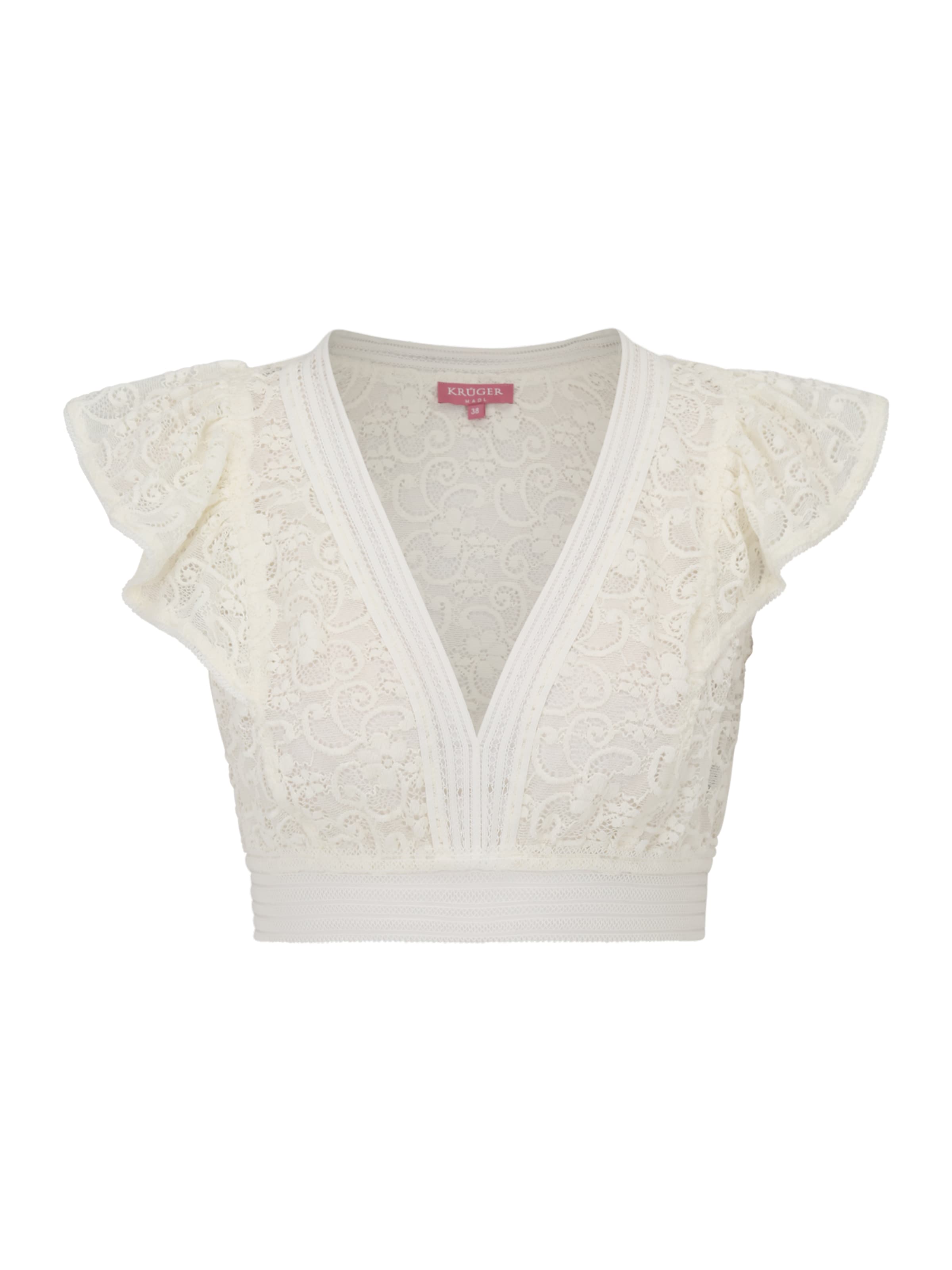 Krüger Madl Bluzka ludowa w kolorze beżowy: przód