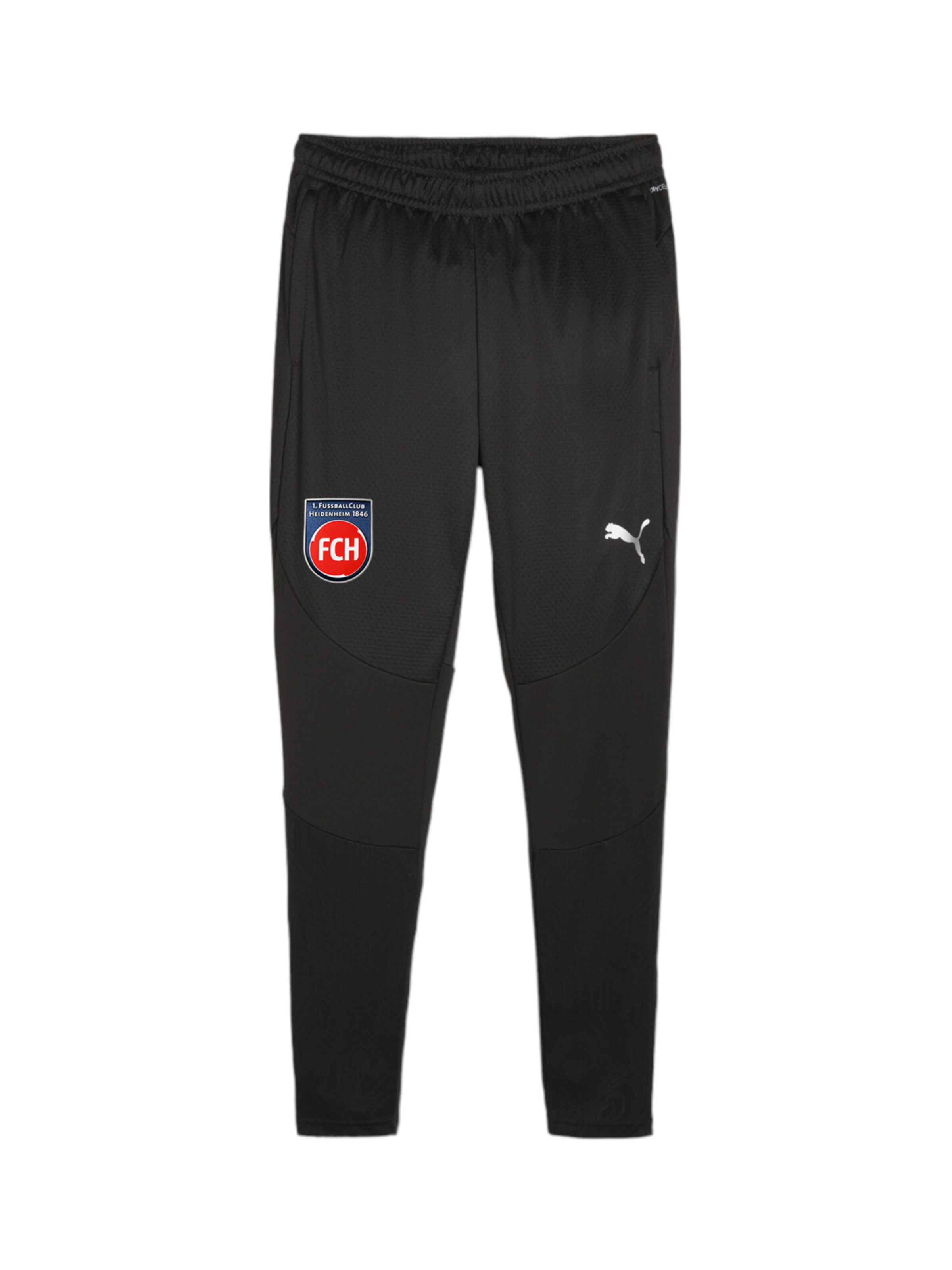 PUMA Regular Sporthose '1. FC Heidenheim' in Schwarz: Vorderseite