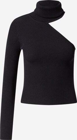 Parallel Lines Pullover in Schwarz: predná strana