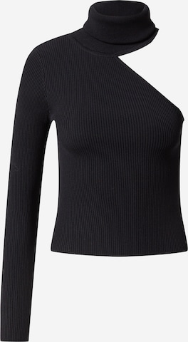 Parallel Lines Pullover in Schwarz: predná strana