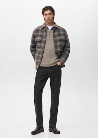 MANGO MAN Sweatshirt 'Shangai' in Beige
