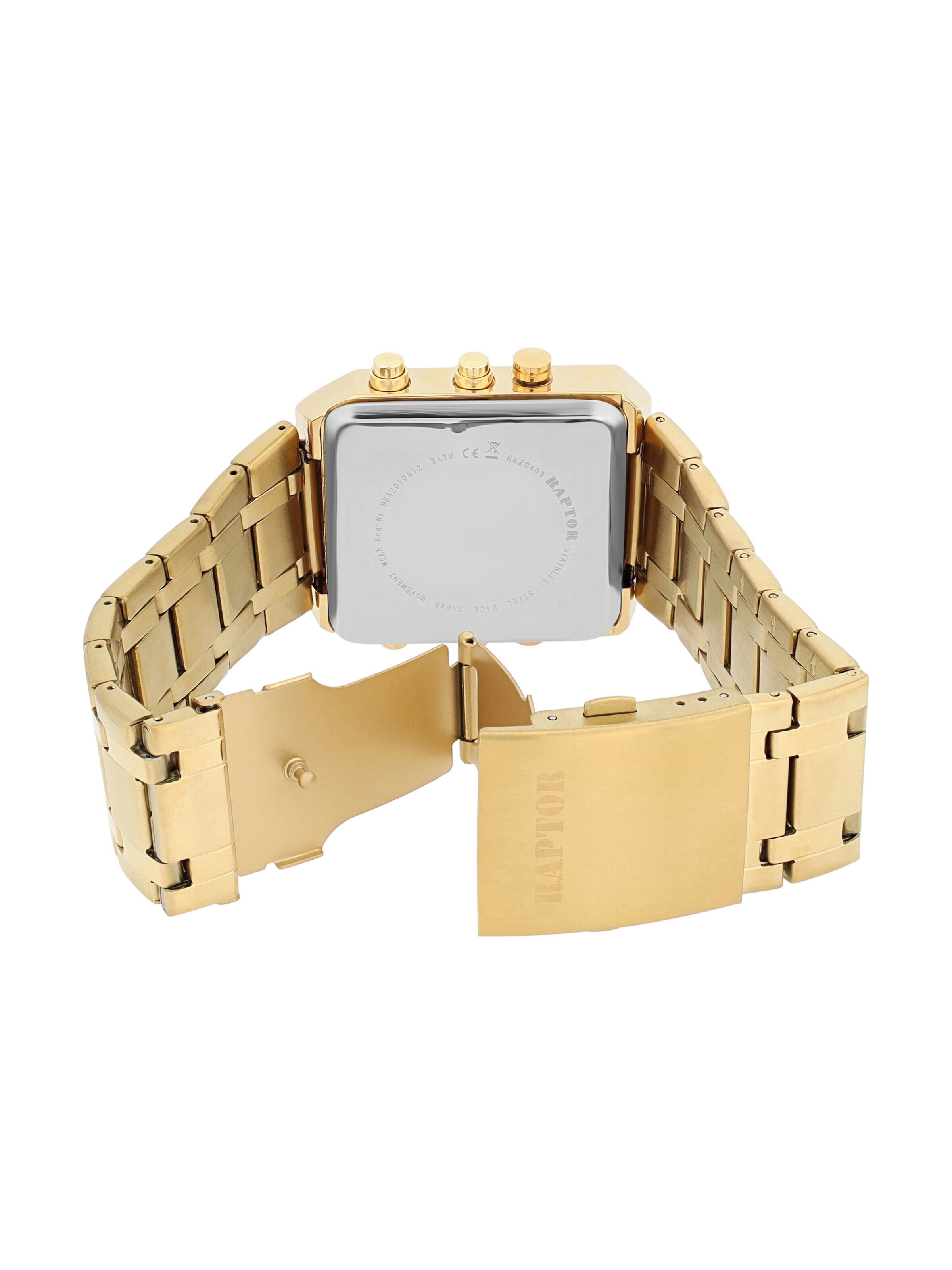 Raptor Analoguhr 'Datumsanzeige'‌‌‌ in Gold