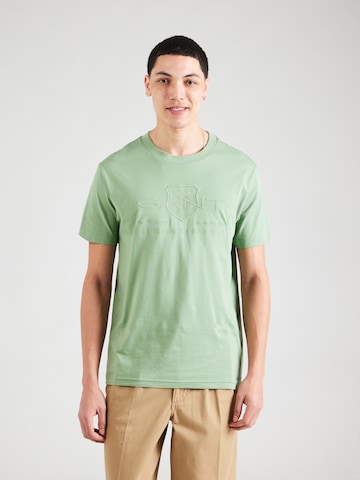 GANT T-Shirt in Grün: Vorderseite