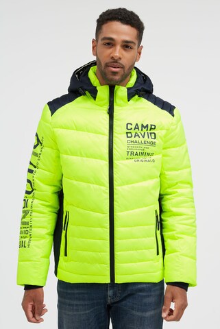 CAMP DAVID Winter Jacket in Yellow: front
