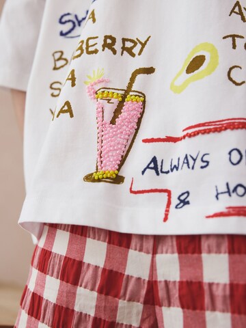 Next Kort pyjamas i beige