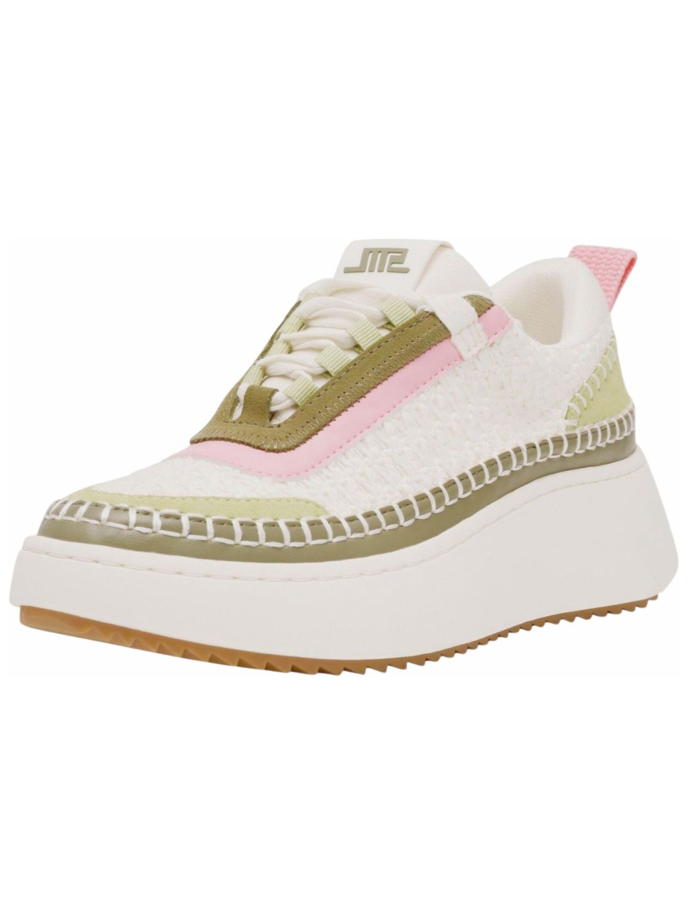 STEVE MADDEN Platform trainers in White: front