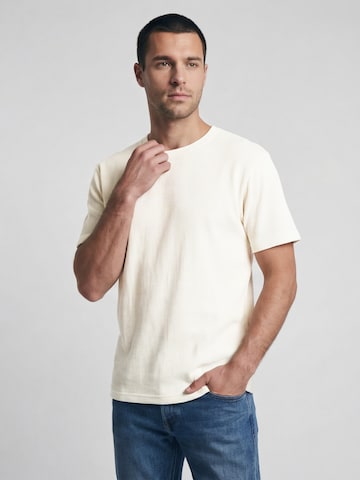 Antargo Shirt 'Waffle T-Shirt' in White: front