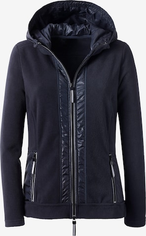 heine Fleece jas in Blauw: voorkant