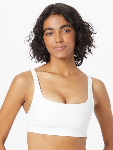 Varley Bustier Sport bh in Wit: voorkant