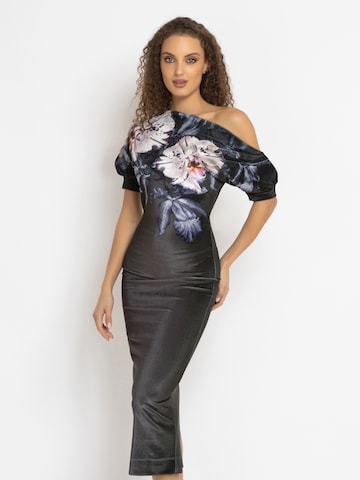 JIORO Jurk 'ORCHID ICE' in Grijs