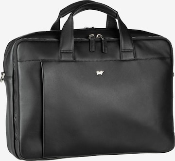 Borsa portadocumenti di Braun Büffel in nero: frontale