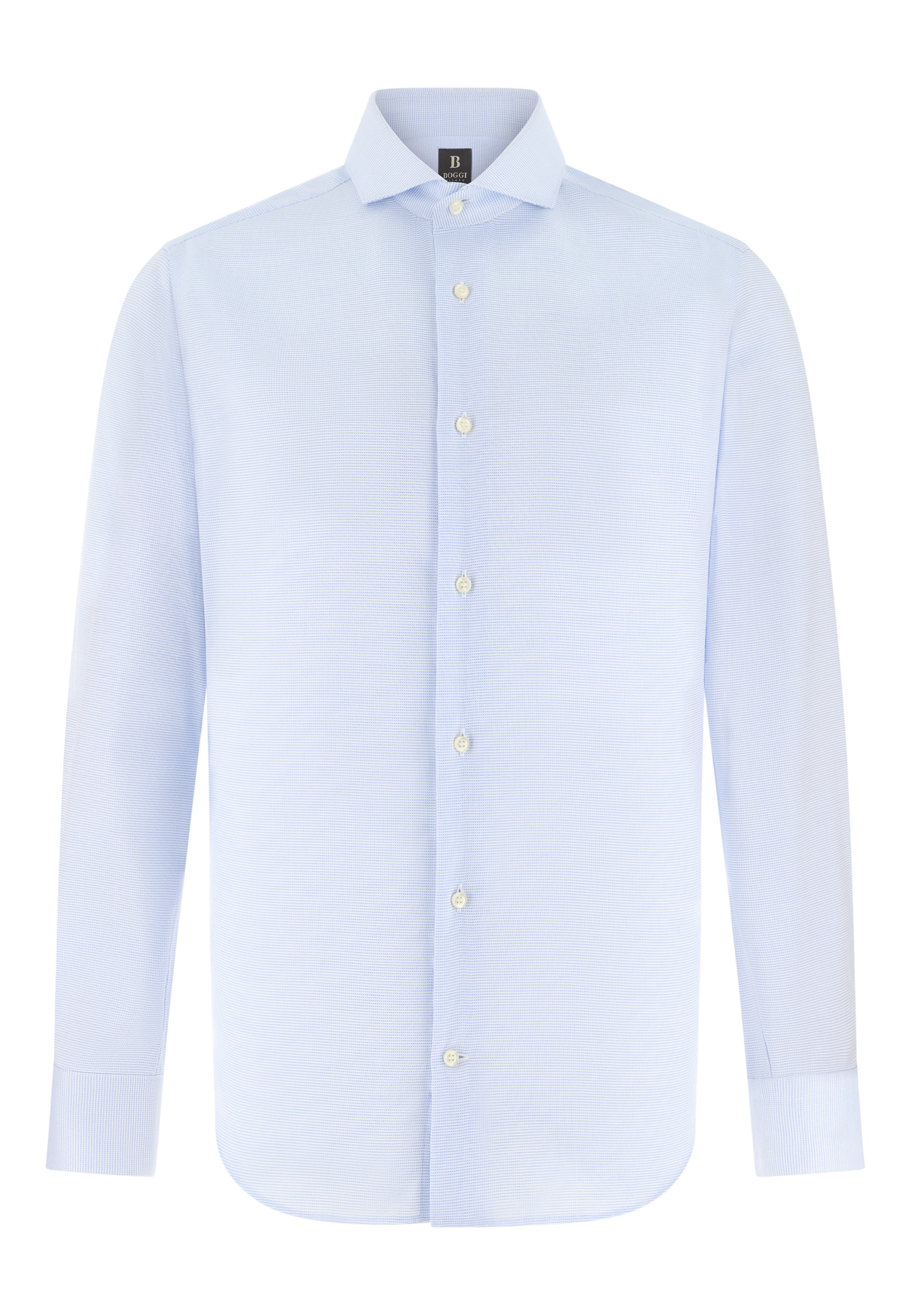 Coupe slim Chemise Boggi Milano en bleu : devant