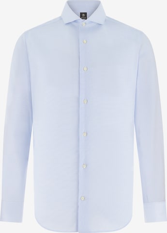 Boggi Milano Slim Fit Hemd in Blau: Vorderseite