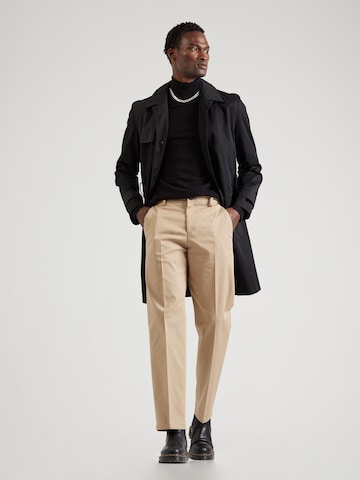 SELECTED HOMME Regular Trousers with creases 'WILLIAM' in Grey