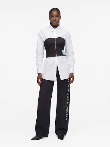 Top 'KLJ x Pietro Terzini' di KARL LAGERFELD JEANS in nero: frontale