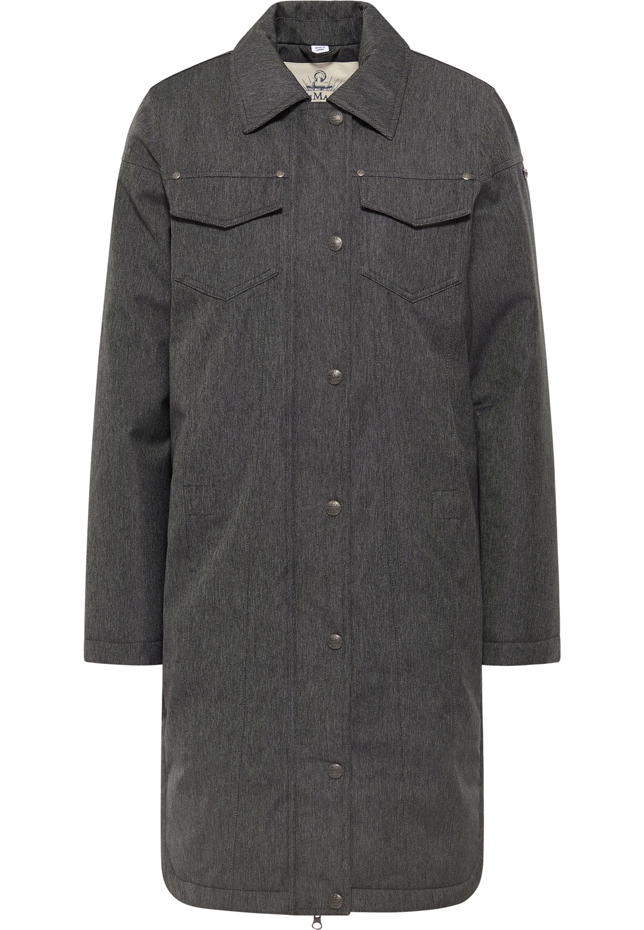 Manteau d’hiver DreiMaster Vintage en gris : devant