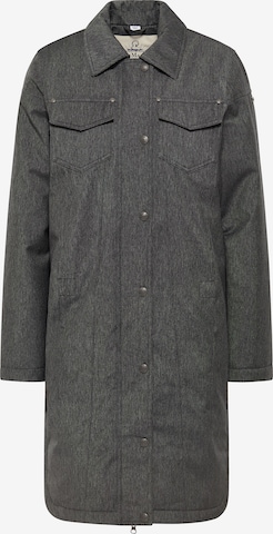 DreiMaster Vintage Winter Coat in Grey: front