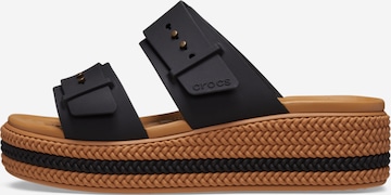 Crocs - Zapatos abiertos 'Brooklyn' en negro: frente
