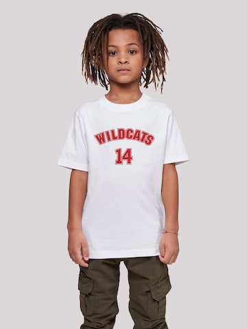 F4NT4STIC T-Shirt 'Disney High School Musical The Musical Wildcats 14' in Weiß: predná strana