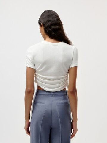 LeGer by Lena Gercke - Camiseta 'Nanni' en blanco: atrás