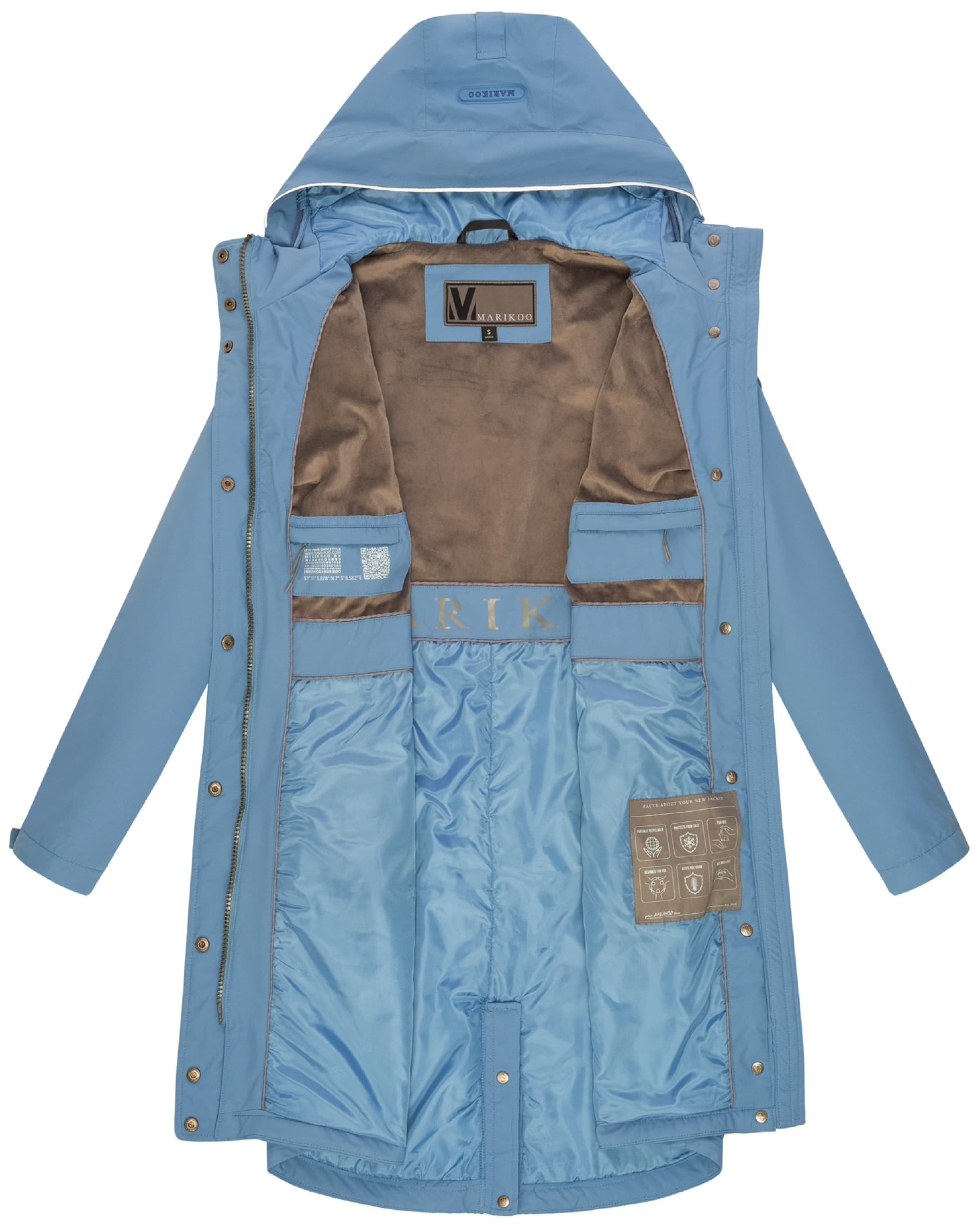 Palton de primăvară-toamnă 'Megumii 16' de la MARIKOO pe albastru