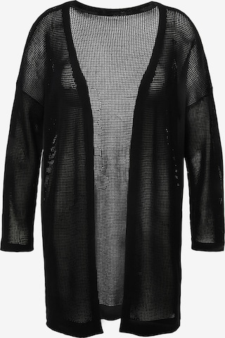 Ulla Popken Knit Cardigan in Black: front