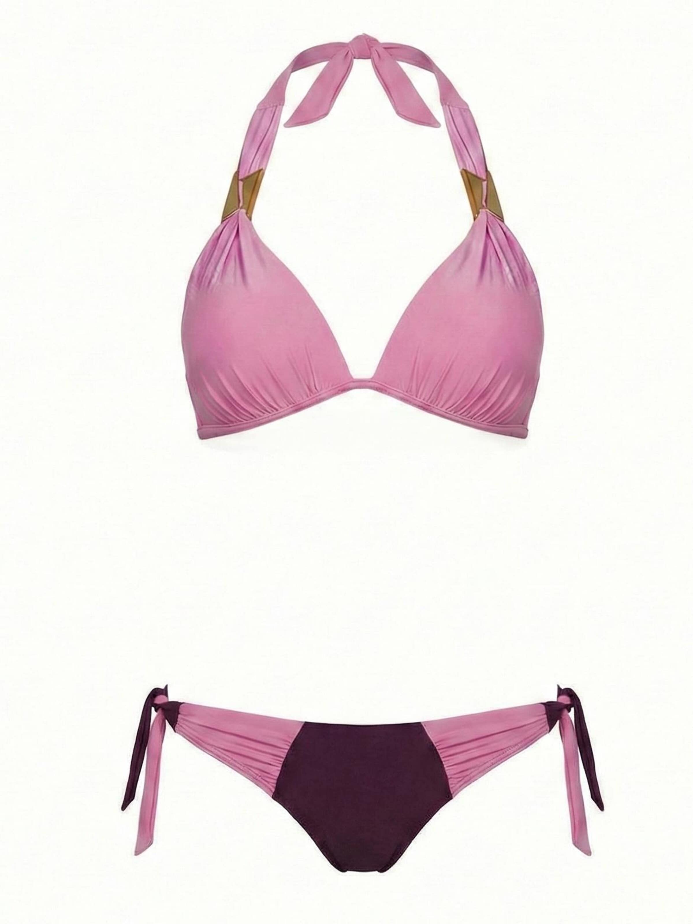Marko Push-up Bikini 'Polly M-800 (1)' in Pink: front