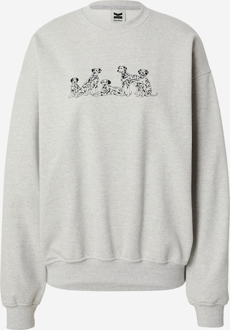 Sweat-shirt 'DALMATIAN' Kaotiko en gris : devant