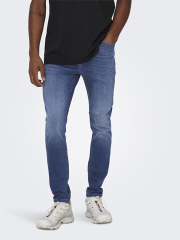 Coupe slim Jean 'ROPE' Only & Sons en bleu : devant