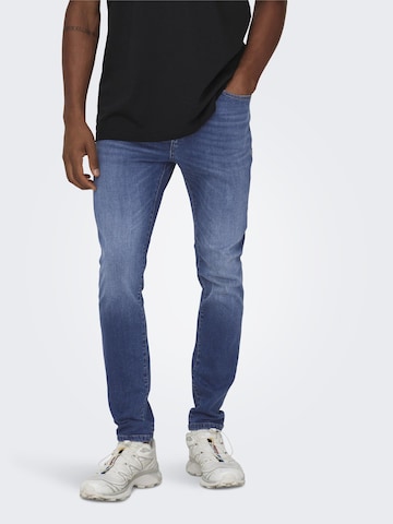 Only & Sons Slimfit Jeans 'ROPE' in Blauw: voorkant
