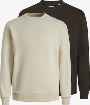 Sweat-shirt 'JJEBradley' JACK & JONES en gris : devant