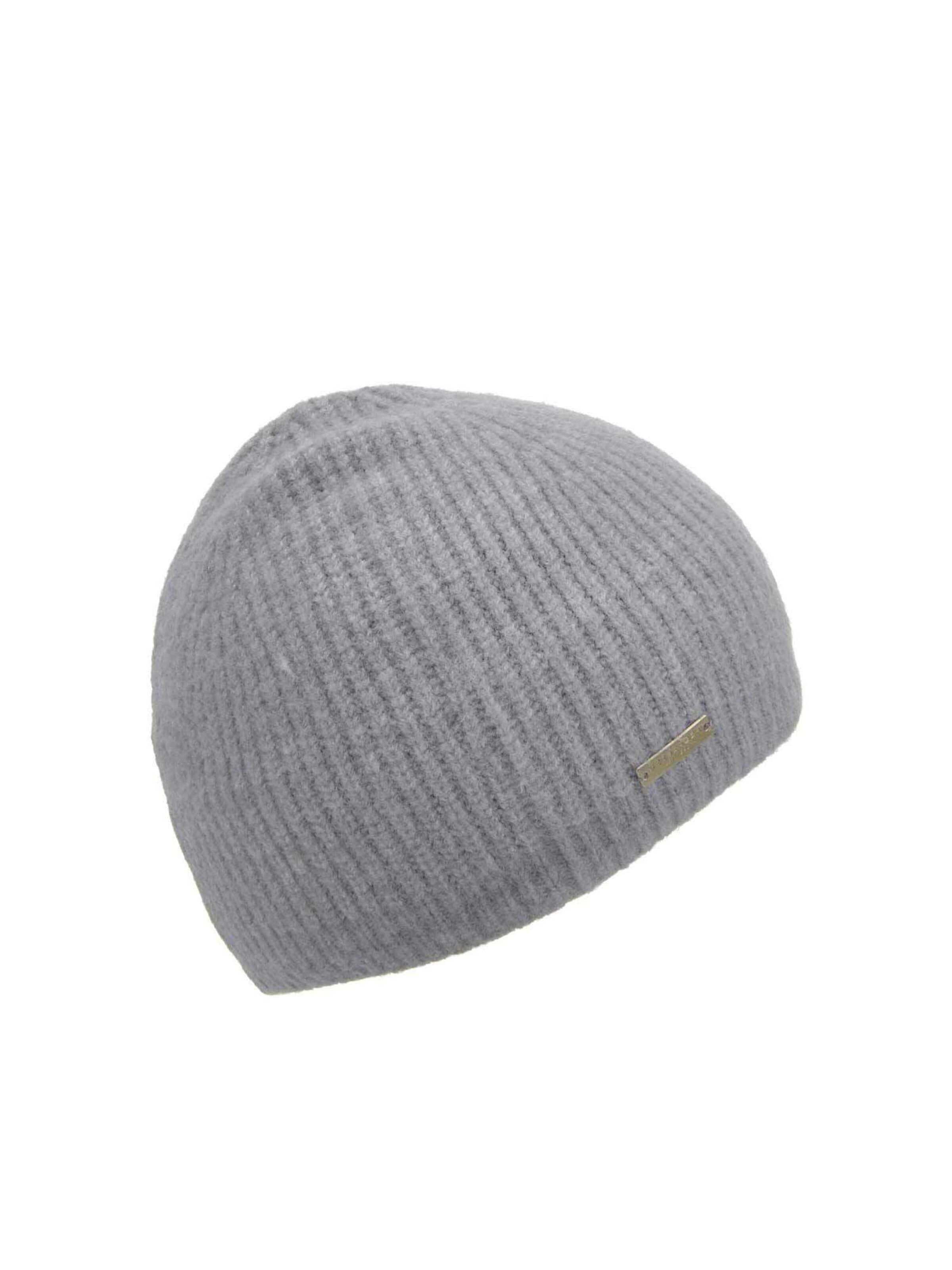 Seeberger Beanie 'Mütze' in Grey: front