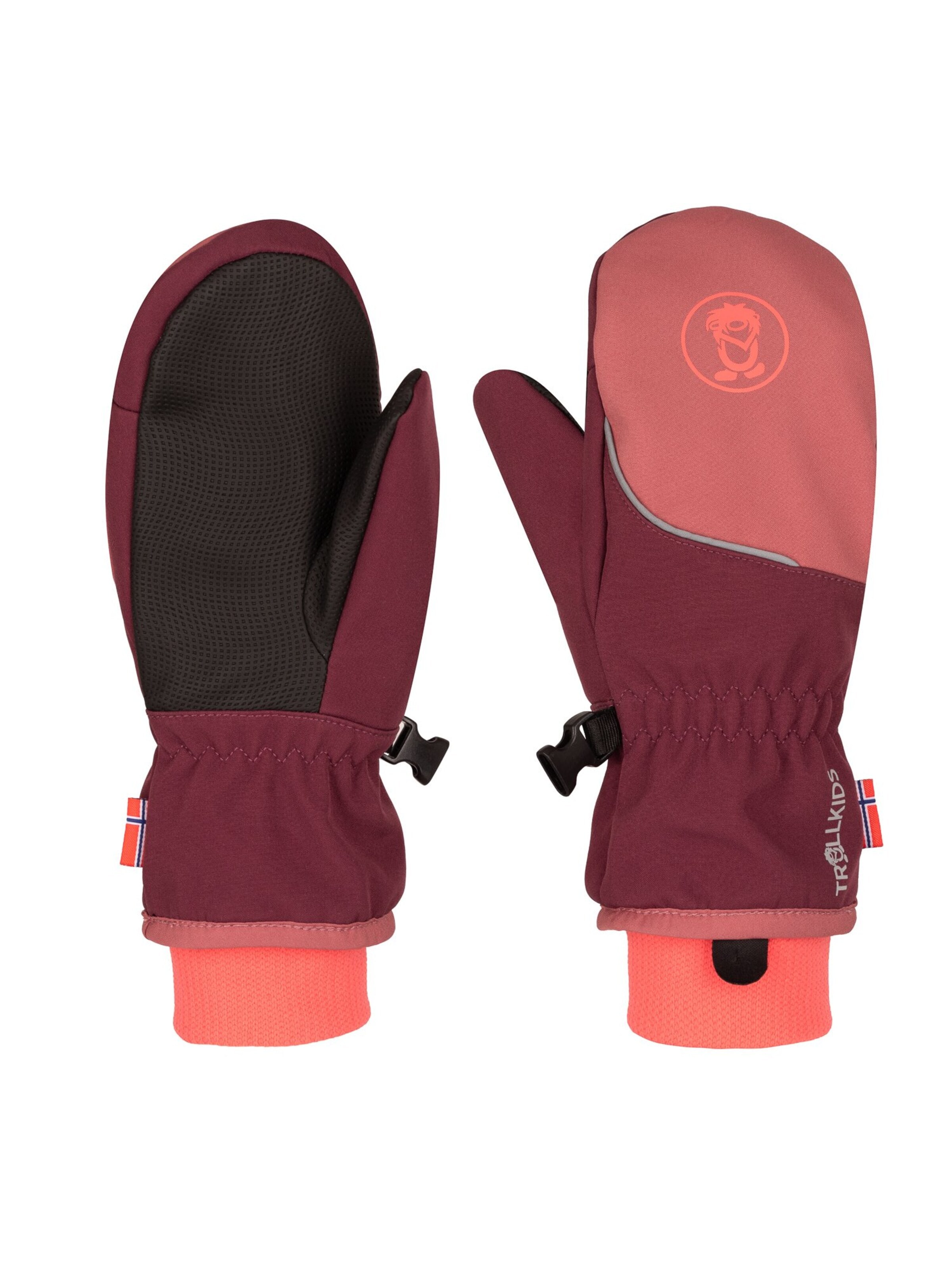 TROLLKIDS Gloves in Red: front