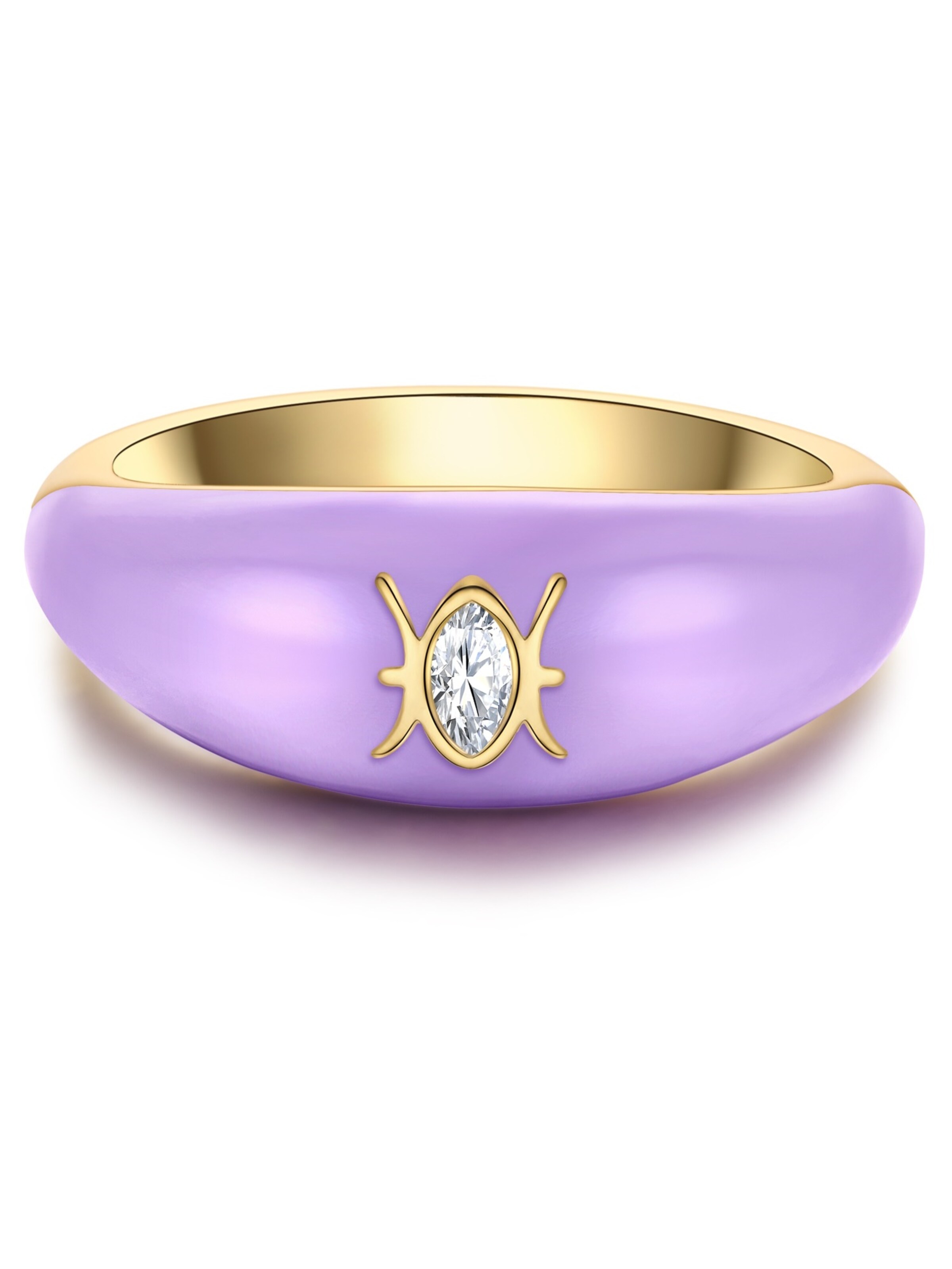 Glanzstücke München Ring in Purple: front