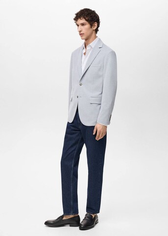 MANGO MAN Regular fit Suit Jacket in Blue