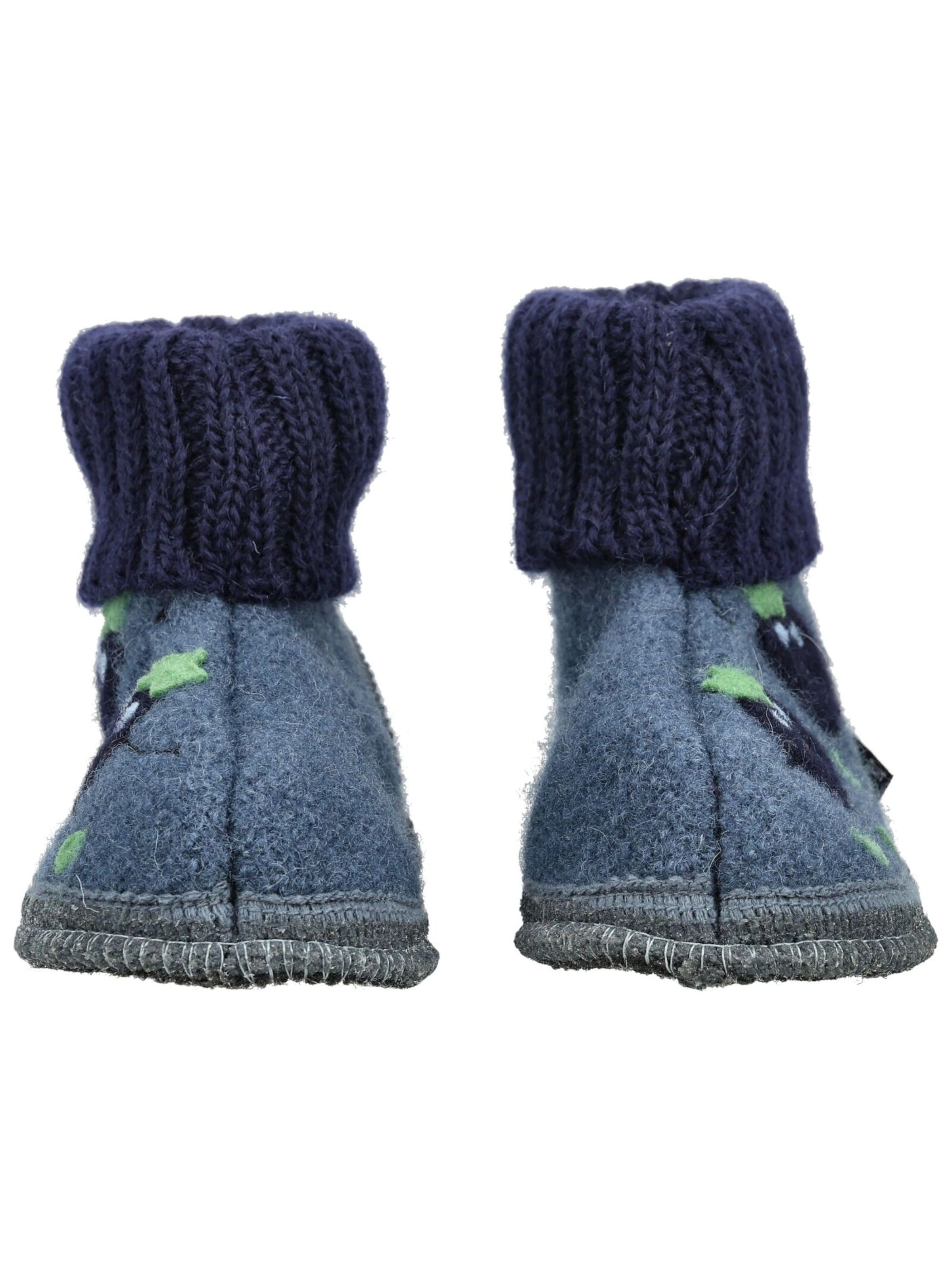 HAFLINGER Slippers in Blue