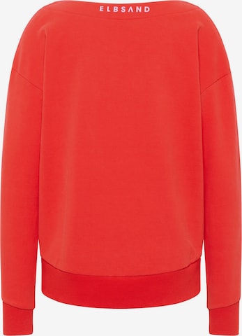 Elbsand Sweatshirt 'Felis' in Rood