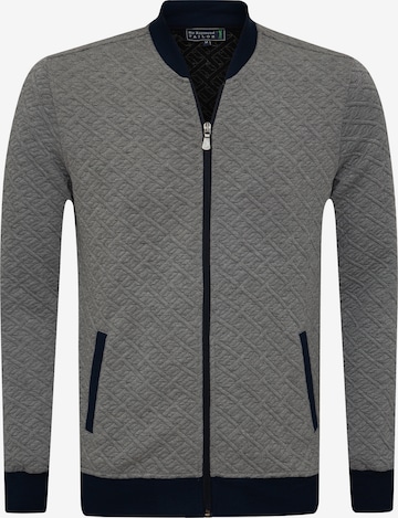 Sir Raymond Tailor Zip-Up Hoodie 'NAPOLI' in Grey: front