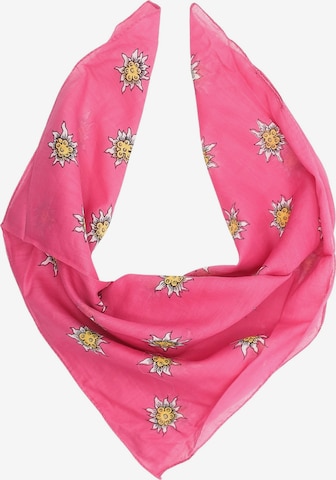 Allgäu Rebell Scarf 'Edelweiß' in Pink: front