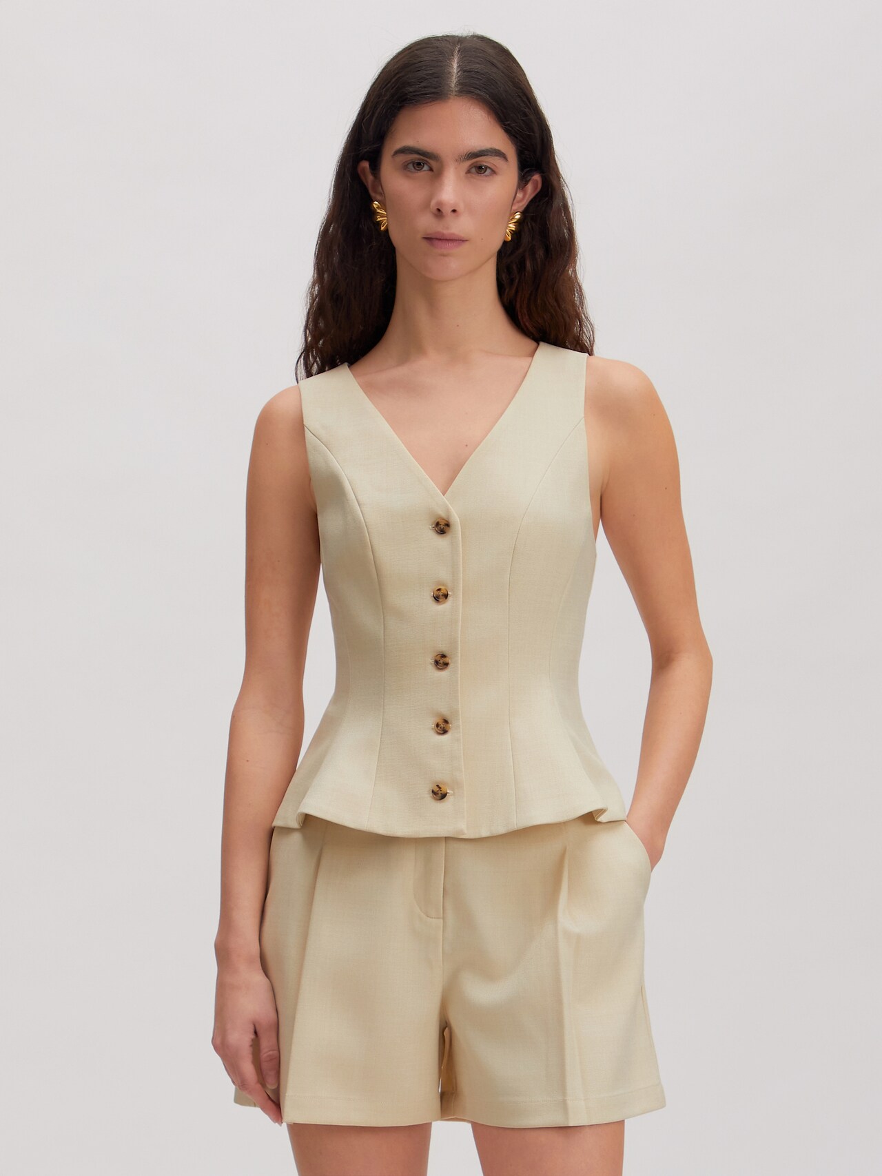 EDITED Bodywarmer 'Vada' Beige