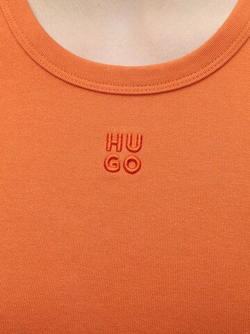 HUGO Shirt 'Delanor' in Orange
