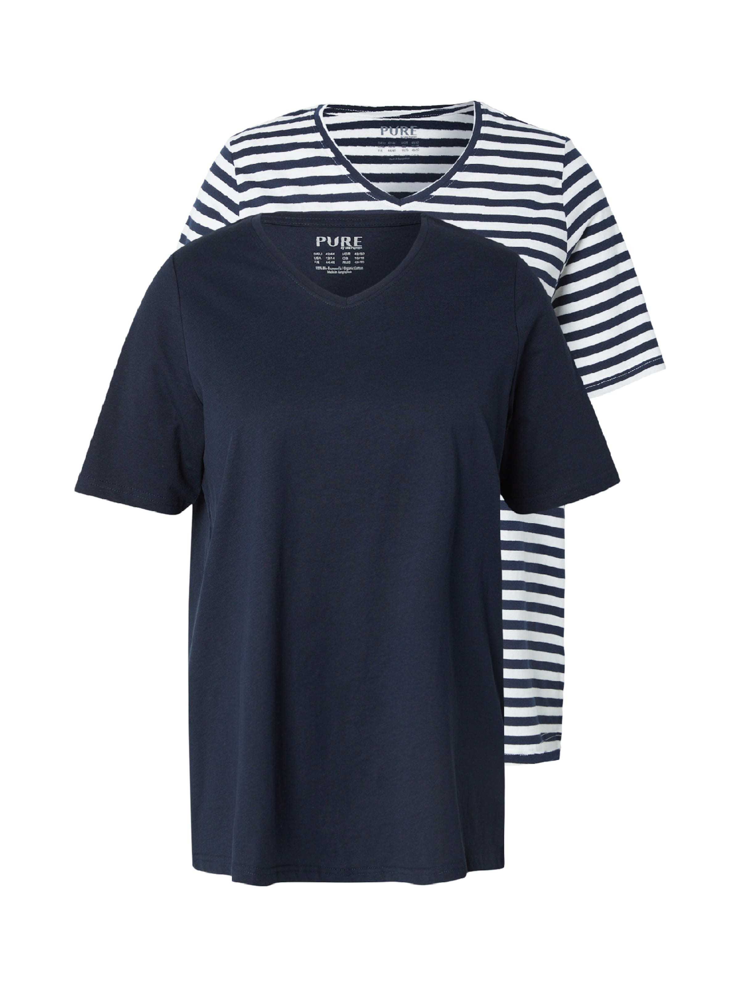 Ulla Popken Majica | modra barva: sprednja stran