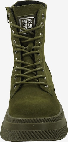 STEVE MADDEN Lace-Up Ankle Boots in Green