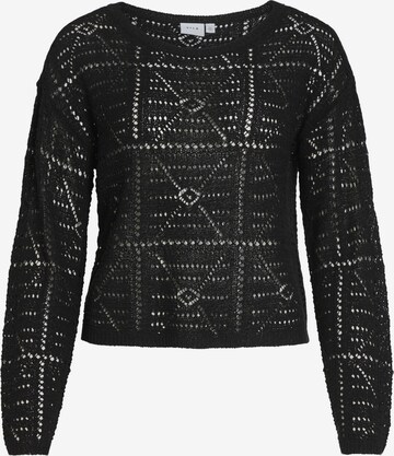 VILA Sweater in Black: front