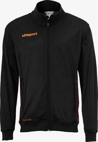 UHLSPORT Athletic Jacket in Black: front